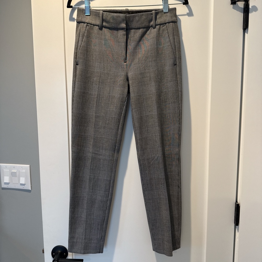 J. Crew Women's Gray Plaid Pantsuit